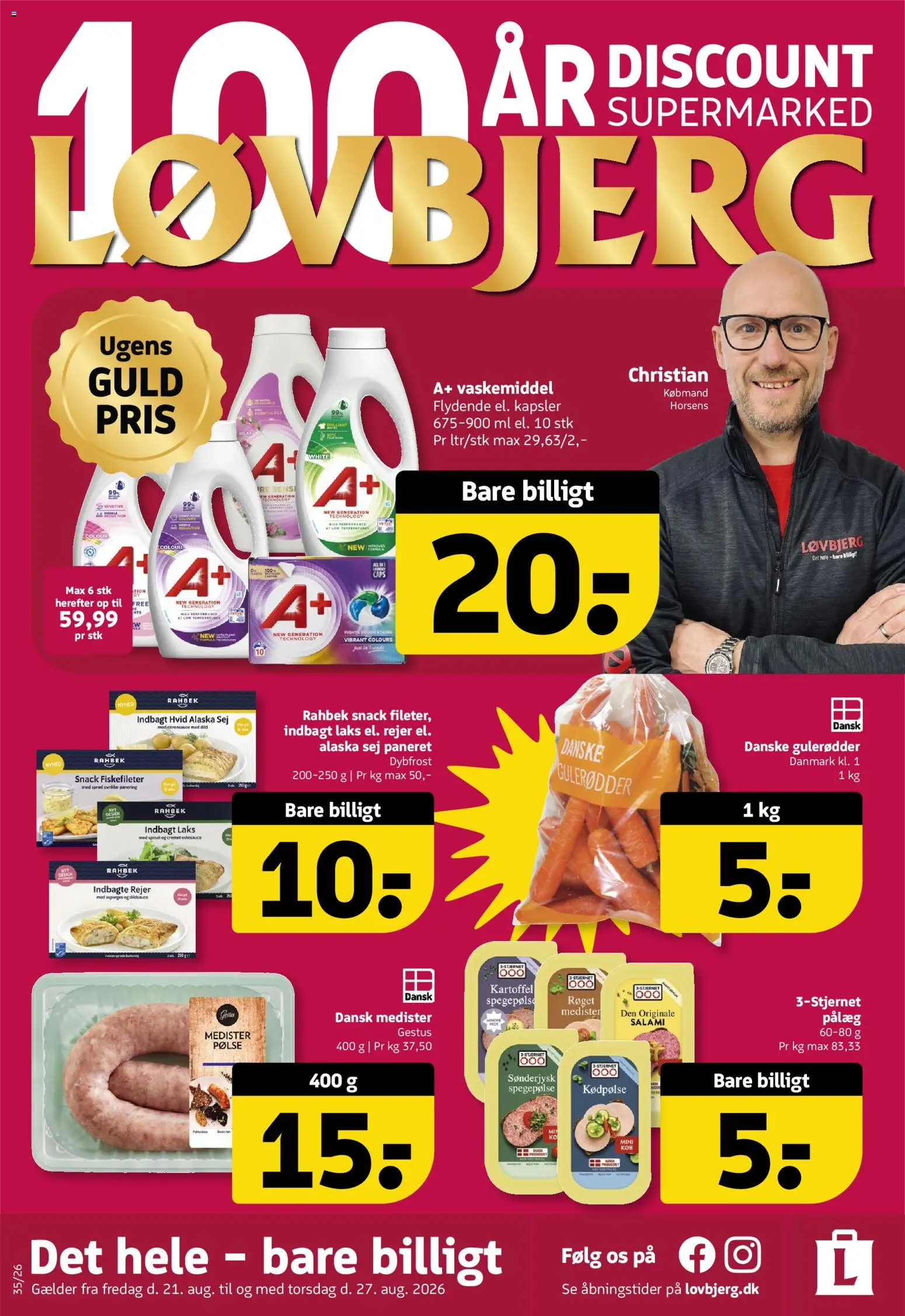 Eksempel på tilbudsavis Løvbjerg - Tilbudsavis uge 35 fra butik Løvbjerg gyldig fra 21/08/2026