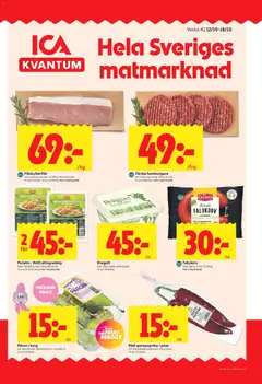 Förhandsgranska reklamblad ICA Kvantum erbjudanden från butik ICA Kvantum gäller från 12/10/2026