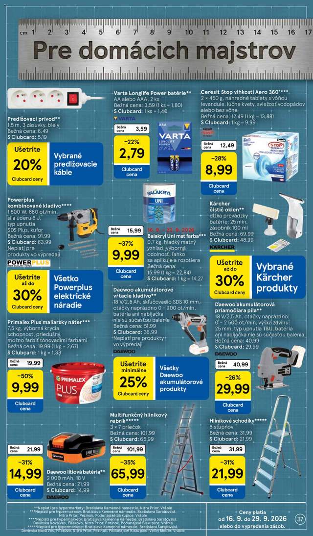 Nový Tesco leták od 16.09.