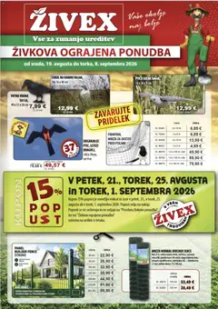 Predogled kataloga iz trgovine Živex veljaven od 19.08.2026