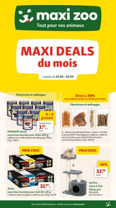 Voorbeeld van Maxi Zoo Publicité van winkel Maxi Zoo geldig vanaf 05/08/2026