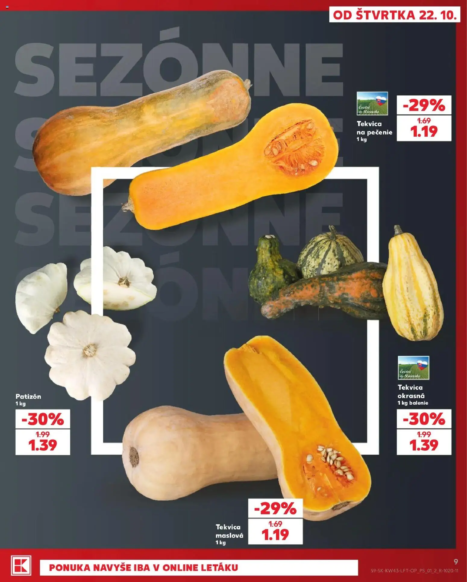 Náhľad Kaufland letáku platného od 22.10.2026 - Tekvica