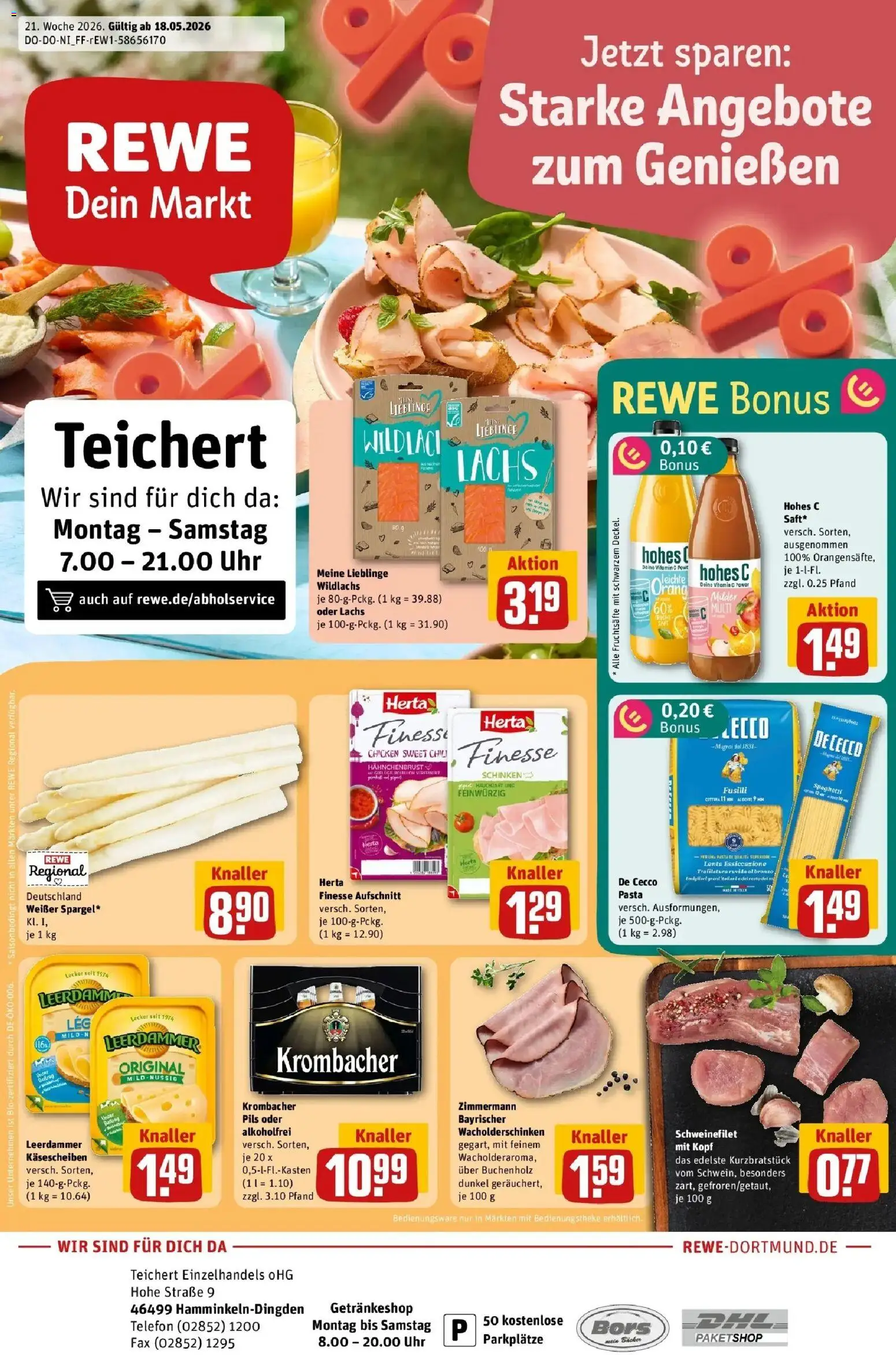 Vorschau von dem Prospekt des Geschäftes Rewe, gültig ab dem 17.05.2026