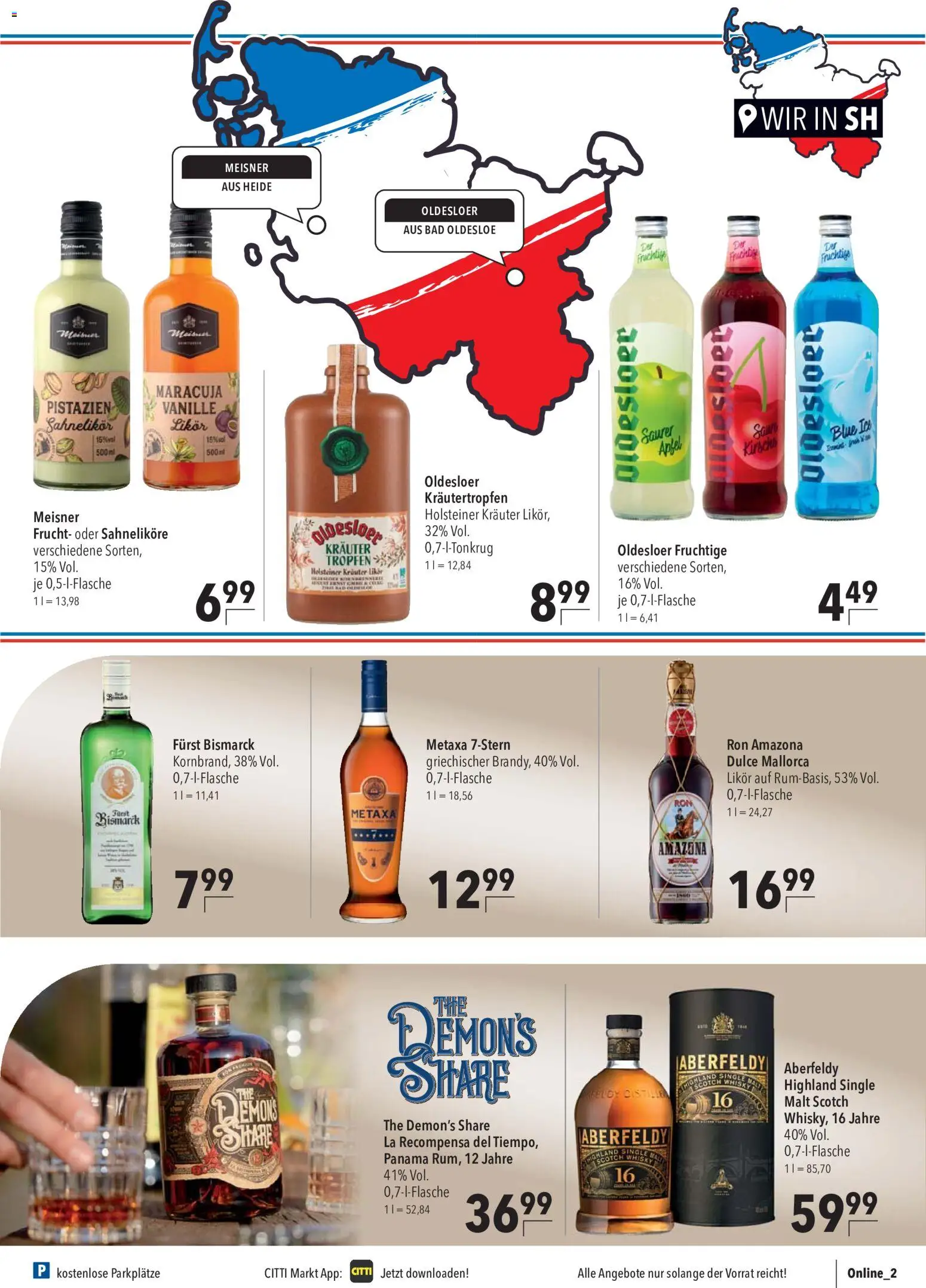 Vorschau von dem Prospekt des Geschäftes CITTI Markt, gültig ab dem 09.09.2026 - Äpfel, Bad, Whisky, Pistazien, Metaxa, Vanille, Likör, Oldesloer