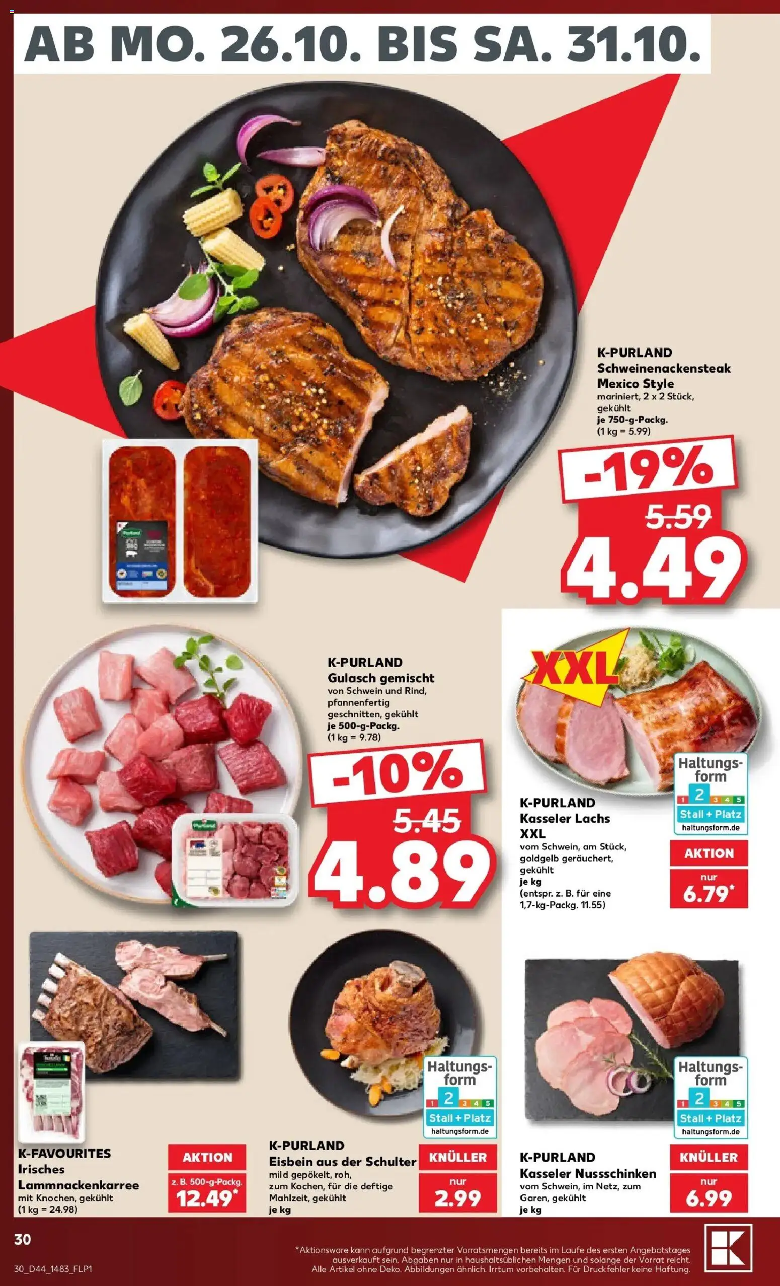 Vorschau von dem Prospekt des Geschäftes Kaufland, gültig ab dem 26.10.2026