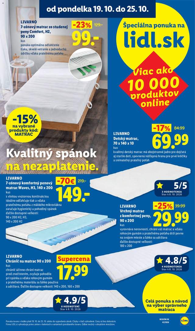 Nový Lidl leták od 19.10.