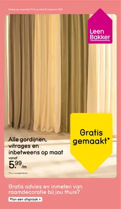 Voorbeeld van Leen Bakker folder van winkel Leen Bakker geldig vanaf 17-08-2026