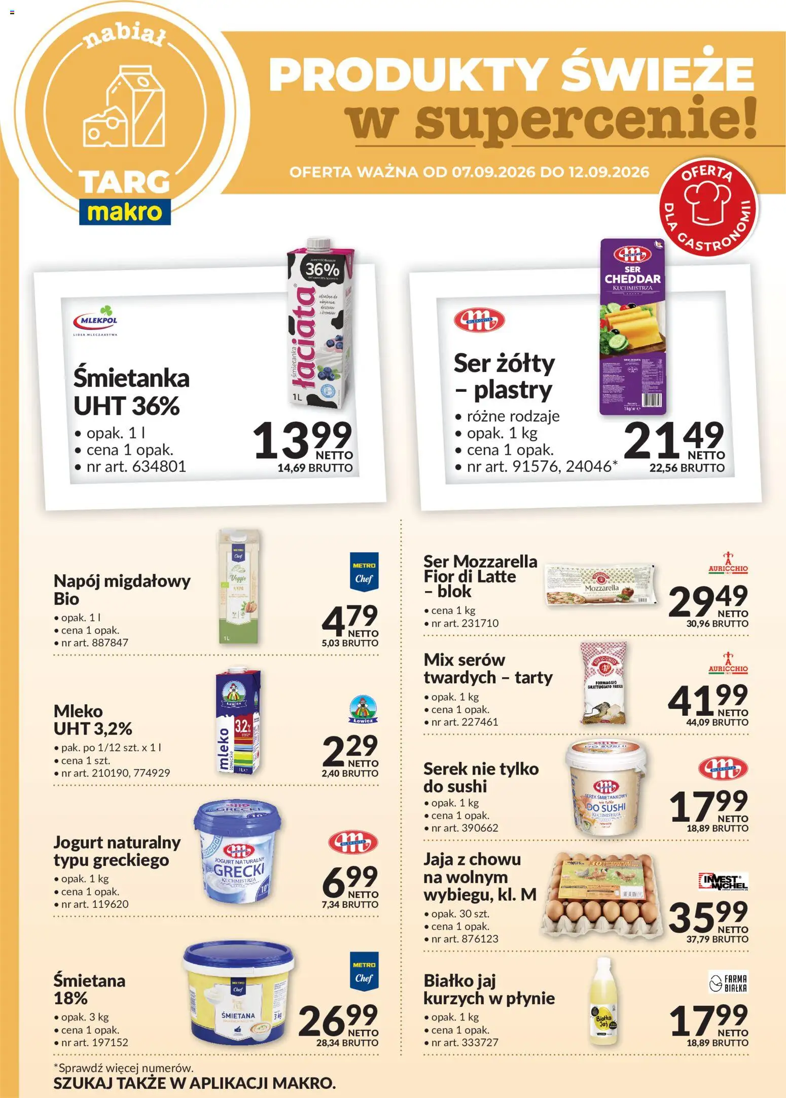 Pogląd gazetki "Makro gazetka - Produkty świeże w supercenie" ze sklepu Makro ważnej od 07.09.2026