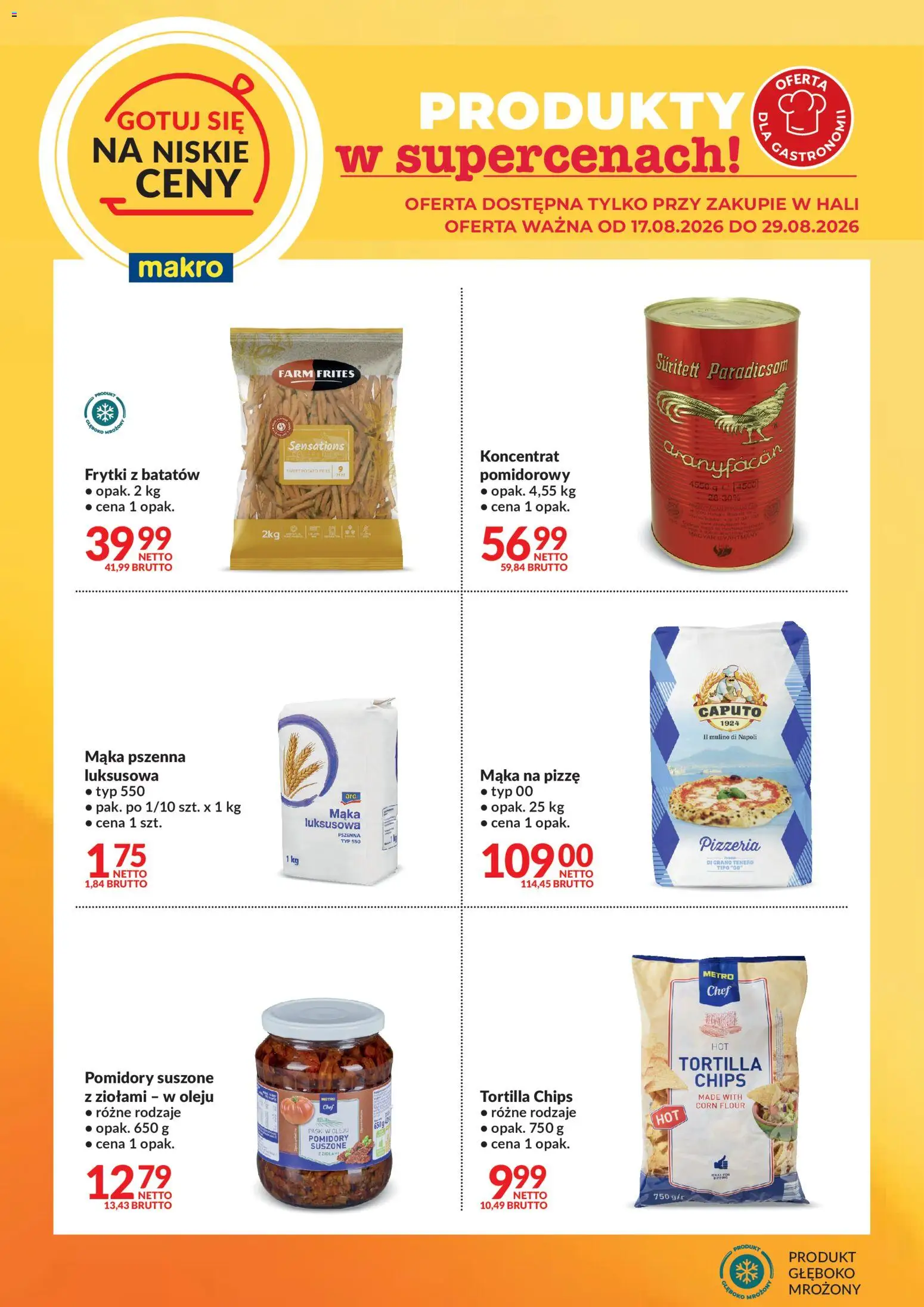 Pogląd gazetki "Makro gazetka - Gotuj się na niskie ceny" ze sklepu Makro ważnej od 17.08.2026