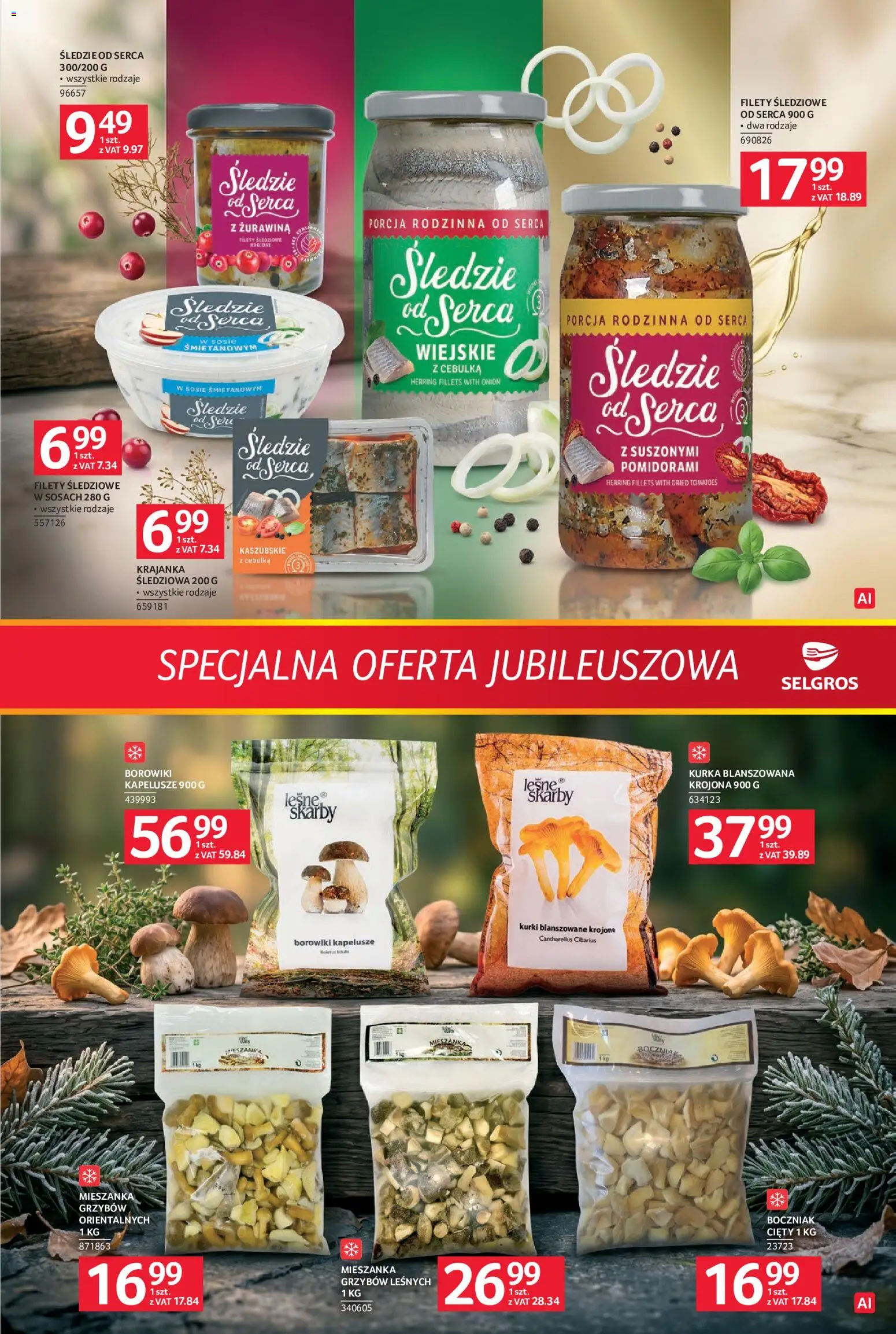 Pogląd gazetki "Selgros cash&carry gazetka - Specjalna Oferta Jubileuszowa" ze sklepu Selgros cash&carry ważnej od 08.10.2026 - Żurawina, Kurki, Śledzie