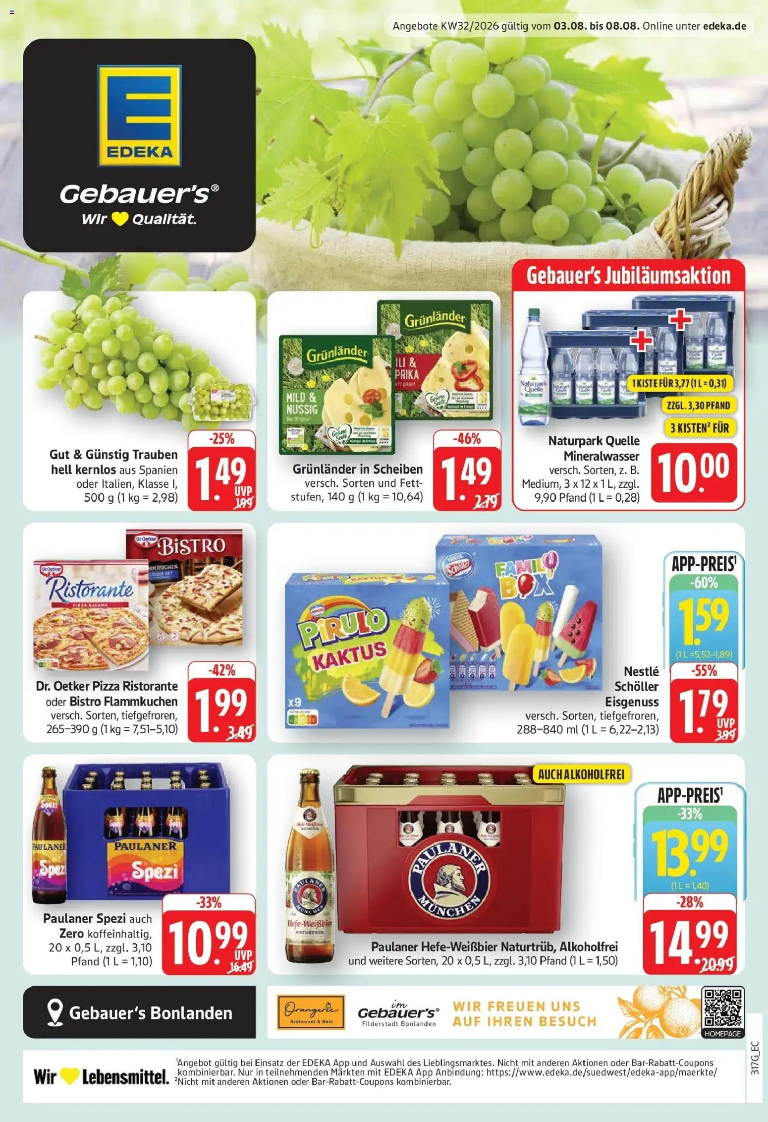 Vorschau von dem Prospekt des Geschäftes Edeka, gültig ab dem 03.08.2026