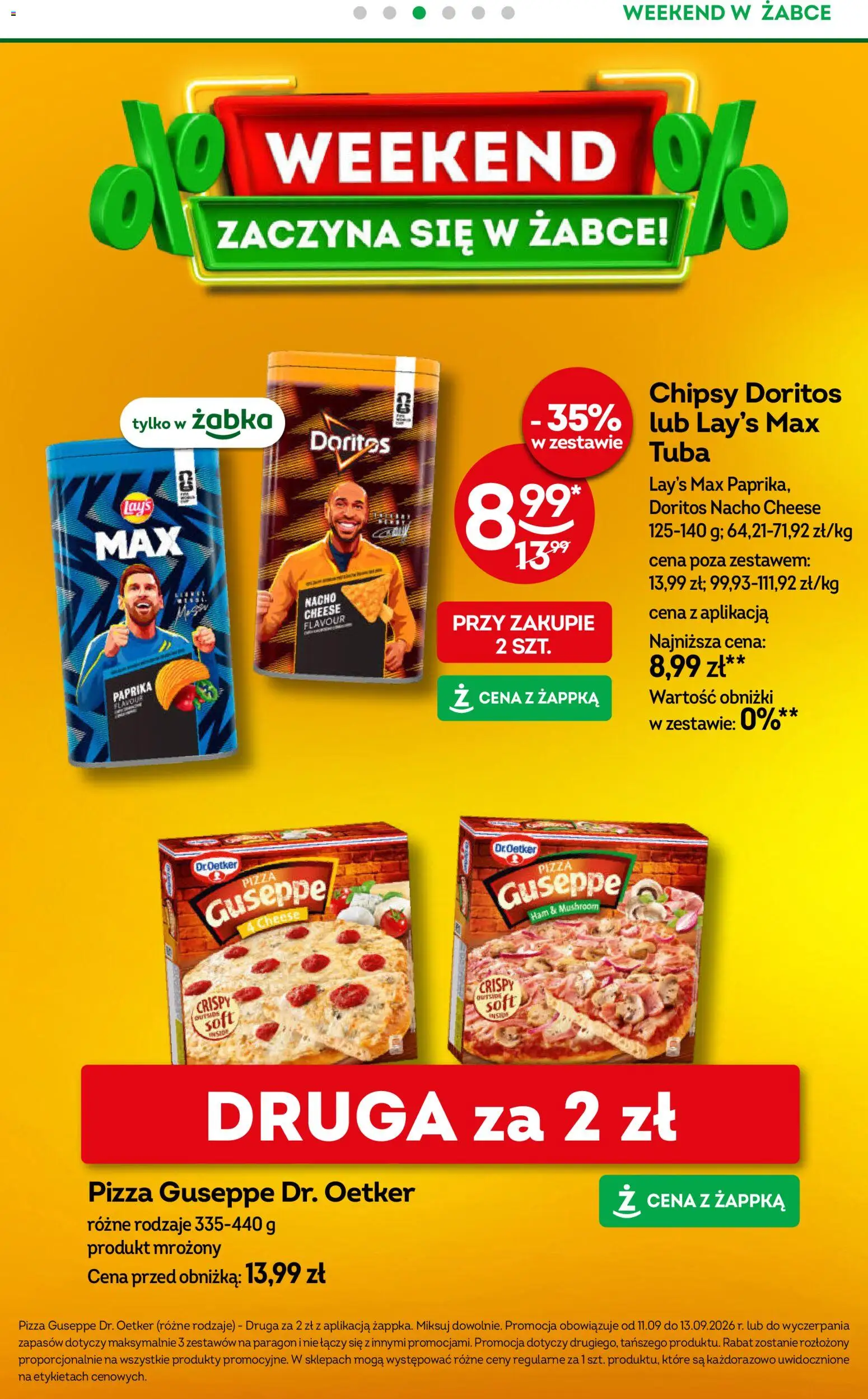 Pogląd gazetki "Żabka gazetka - Weekendowe promocje" ze sklepu Żabka ważnej od 11.09.2026
