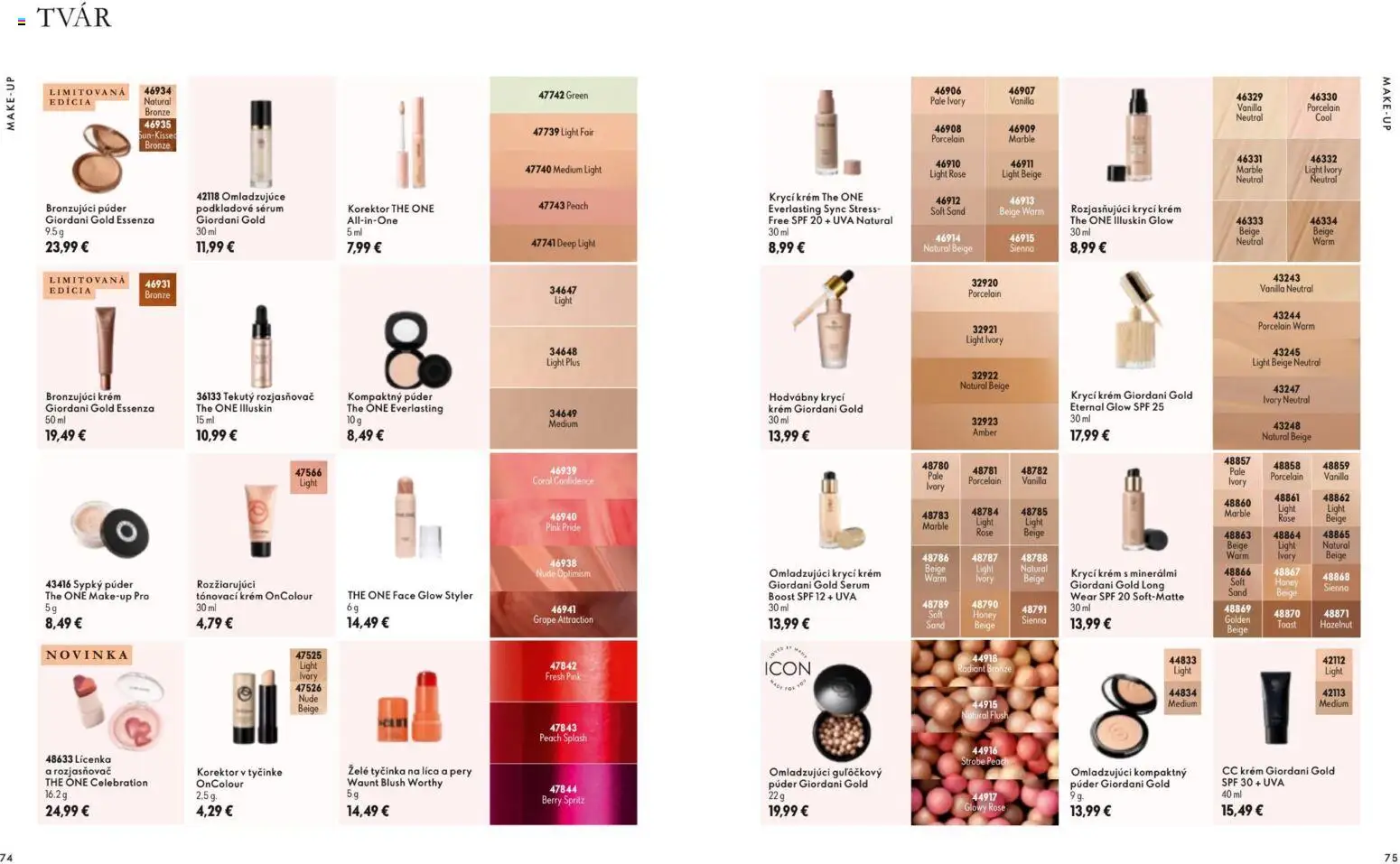 Náhľad Oriflame letáku platného od 11.11.2026 - Korektor, Krém, Rozjasňovač, CC krém, Púder, Lícenka