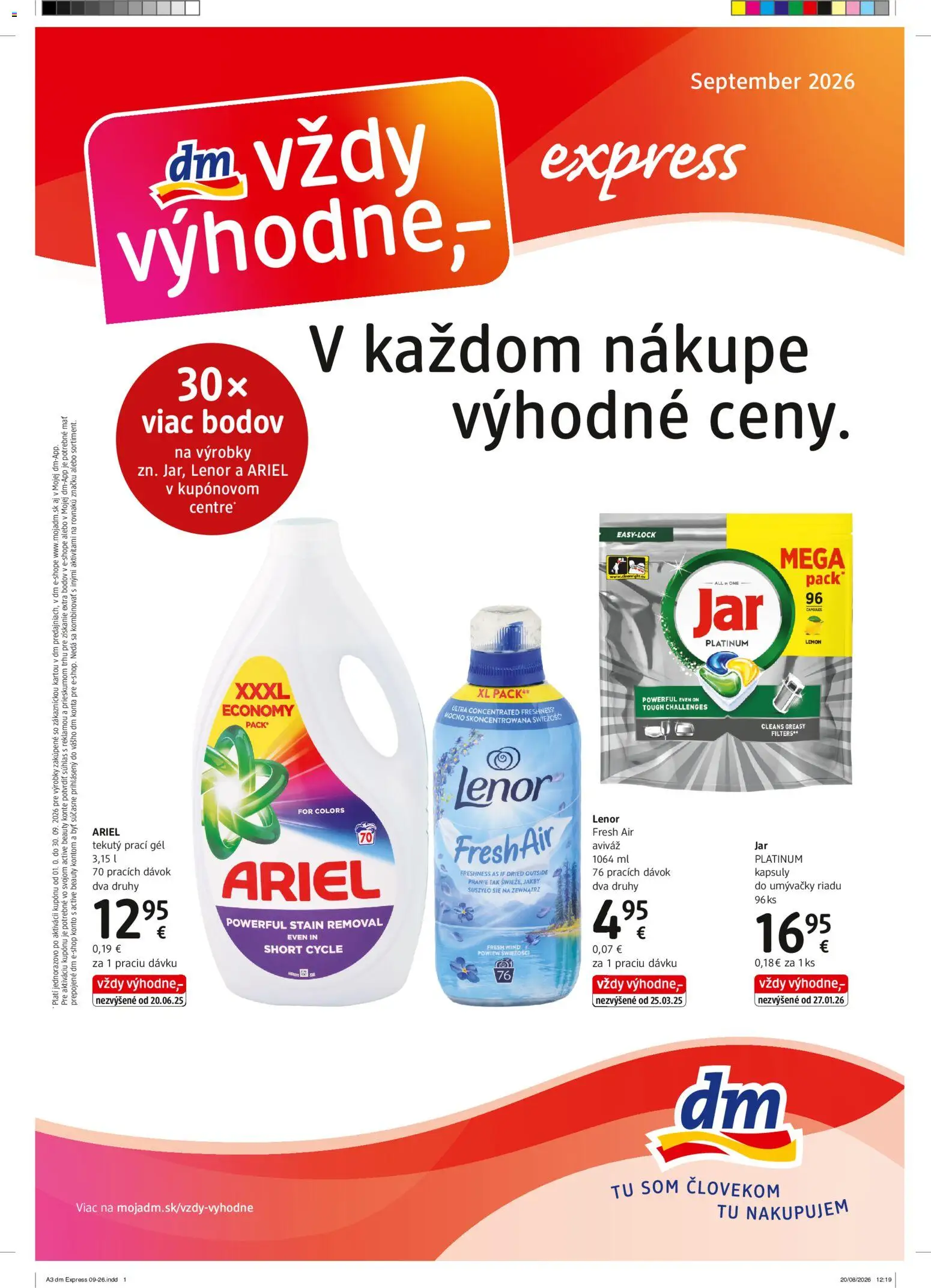 Náhľad dm drogerie letáku platného od 16.09.2026