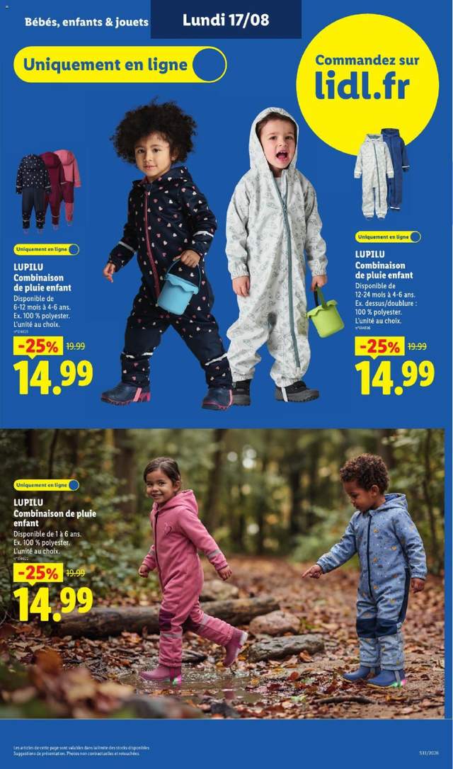 Nouveau catalogue Lidl à partir du 13/08