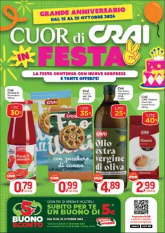 Anteprima dell'opuscolo CRAI volantino Cuor di Crai Alessandria dal negozio CRAI valido da 15/10/2026
