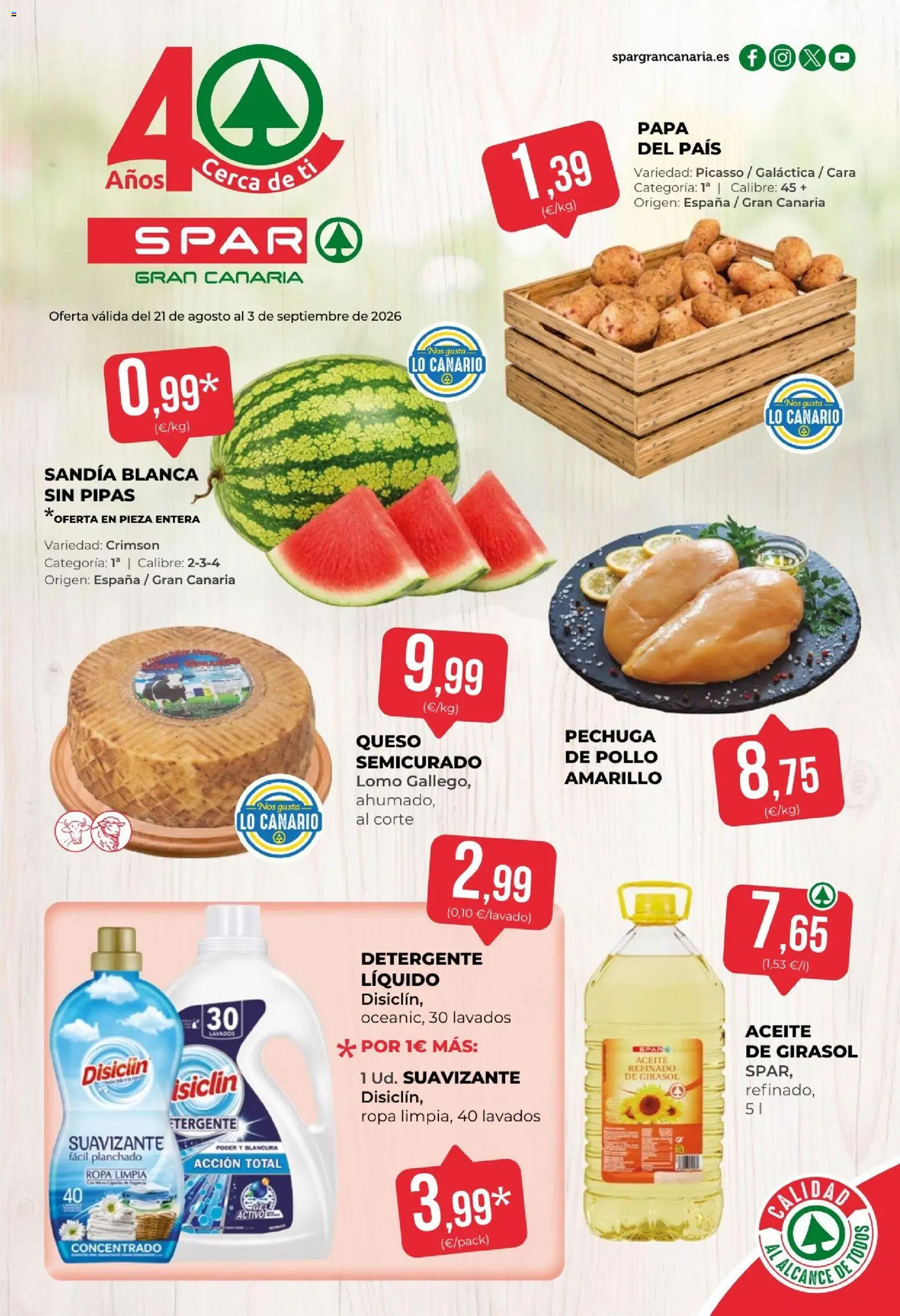 Vista previa del folleto de la tienda Spar válido desde el 21/08/2026 