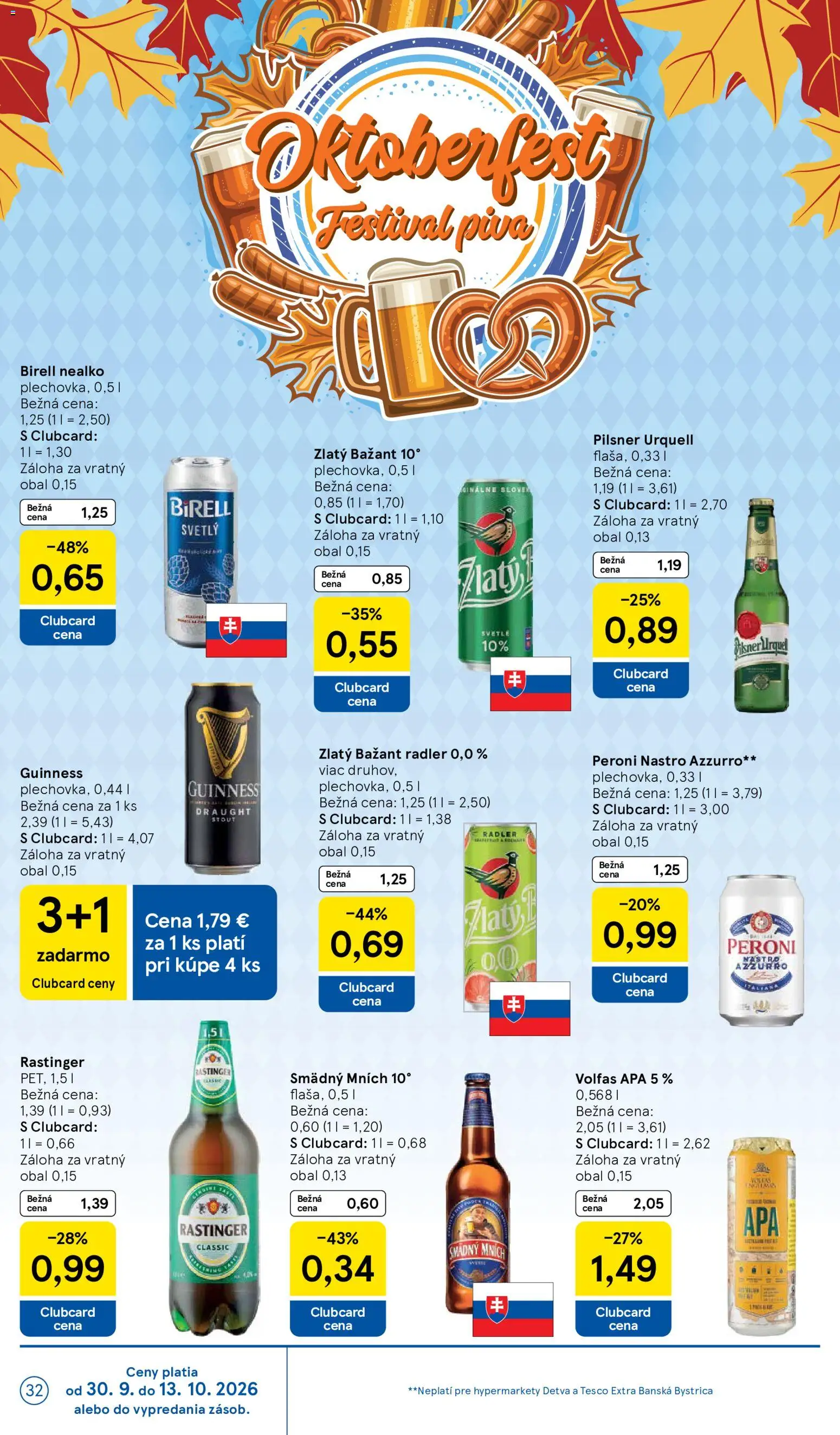 Náhľad Tesco letáku platného od 30.09.2026