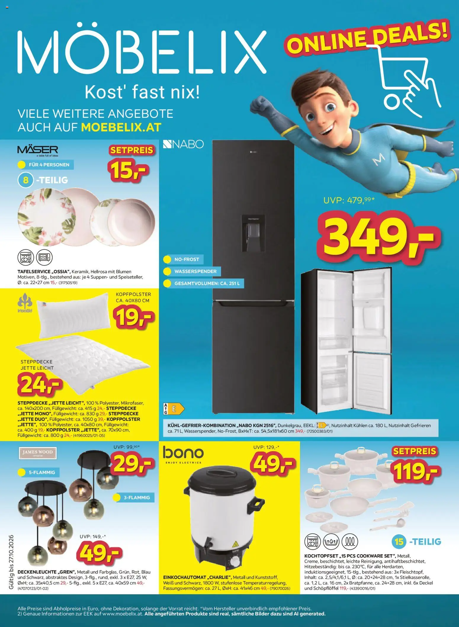 Vorschau der Angebote: Möbelix Möbelix Online deals gültig ab 13.10.2026