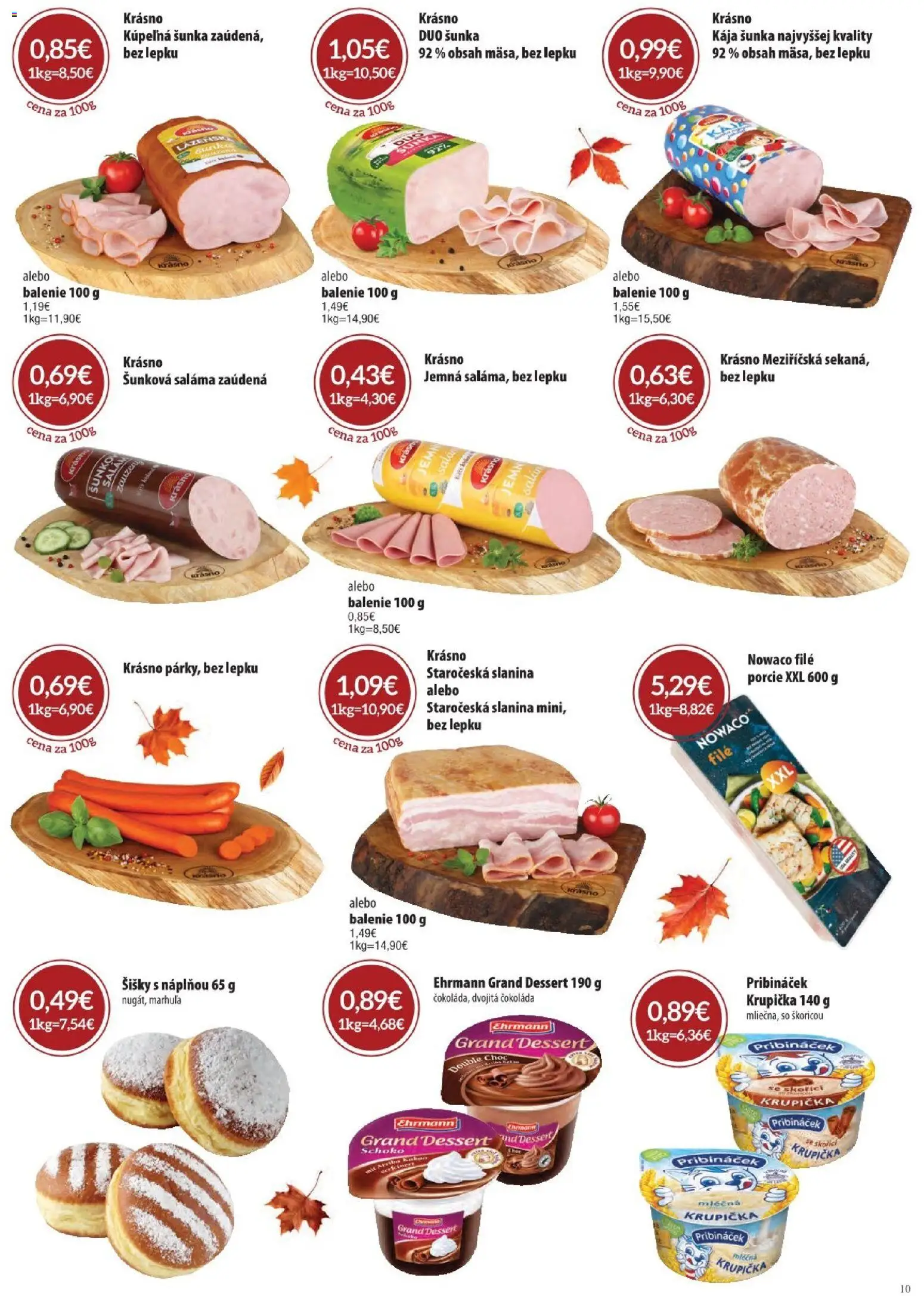 Náhľad Sintra letáku platného od 01.10.2026 - Šišky, Čokoláda, Kúpelňa, Šunka, Slanina, Saláma, Filé