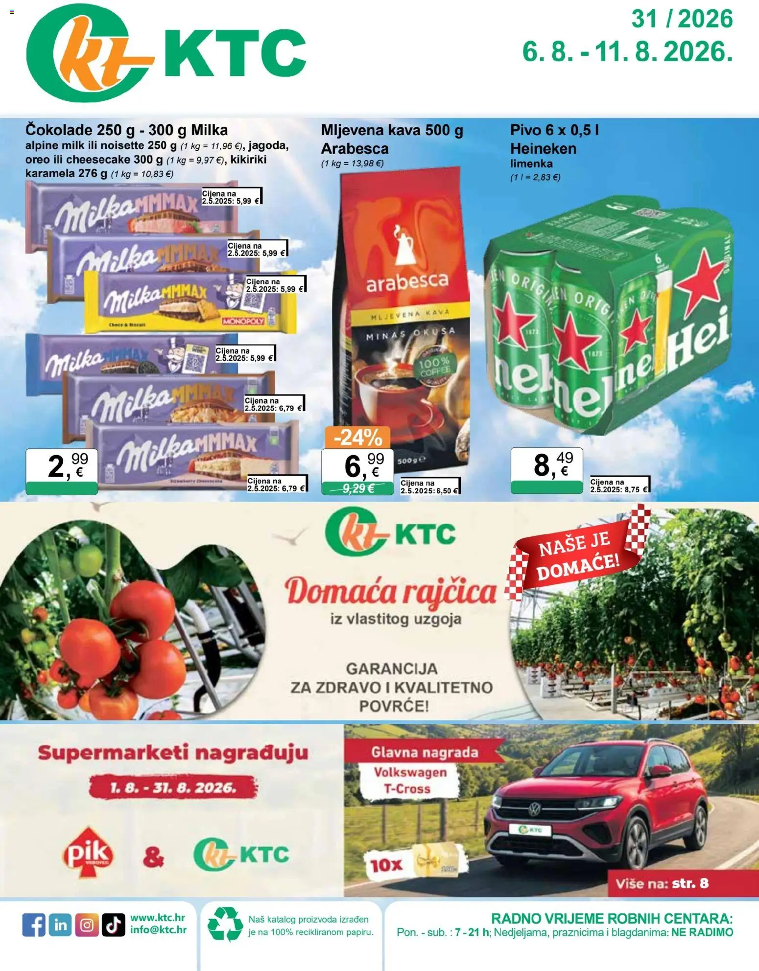 Pregled letka KTC Katalog trgovine KTC vrijedi od 06.08.2026