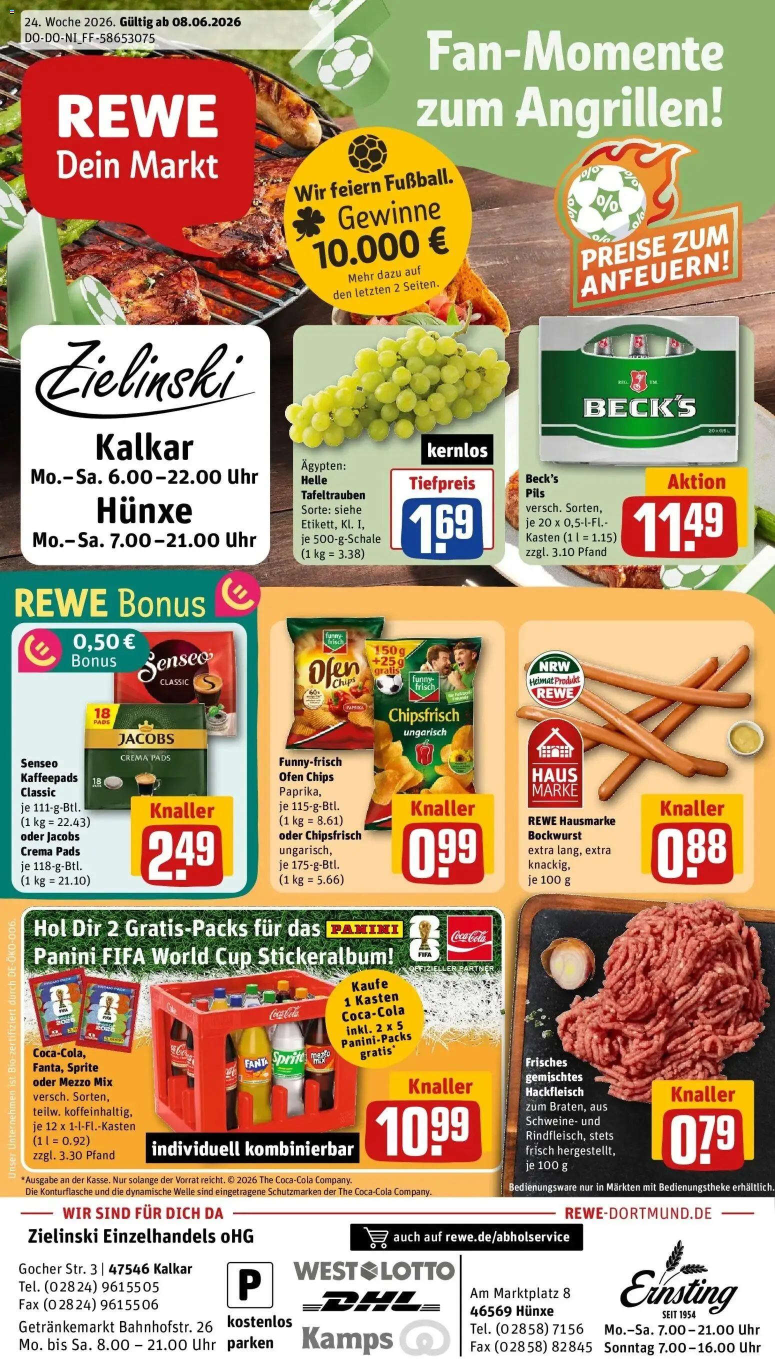 Vorschau von dem Prospekt des Geschäftes Rewe, gültig ab dem 08.06.2026