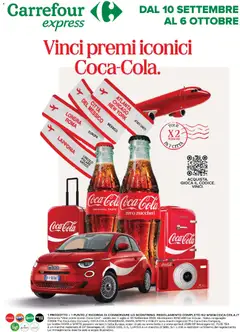 Anteprima dell'opuscolo Carrefour volantino Express Coca-Cola dal negozio Carrefour valido da 10/09/2026