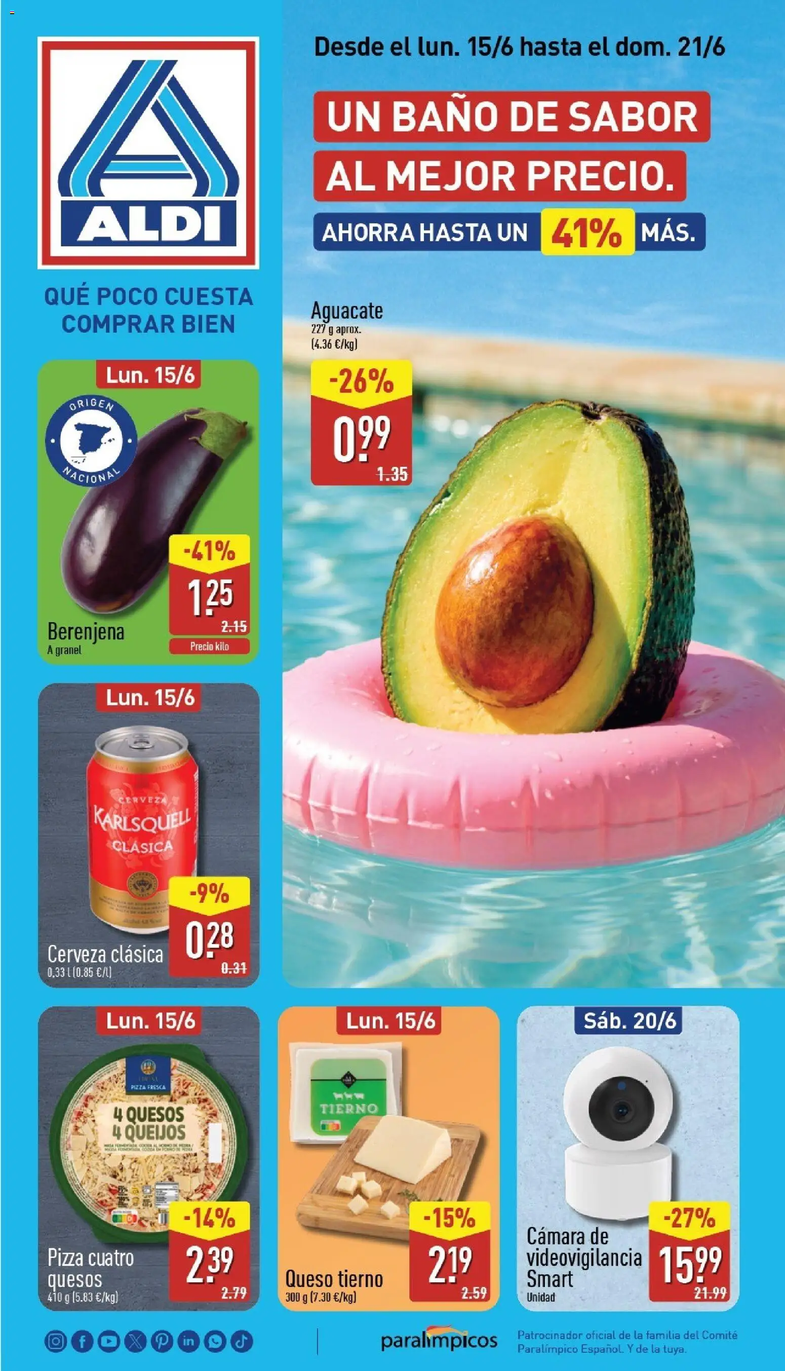 Vista previa del folleto de la tienda Aldi válido desde el 15/06/2026 