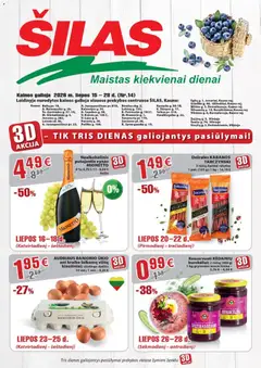 Šilas parduotuvės leidinio Šilas leidinys galiojančio nuo 2026.07.15 peržiūra