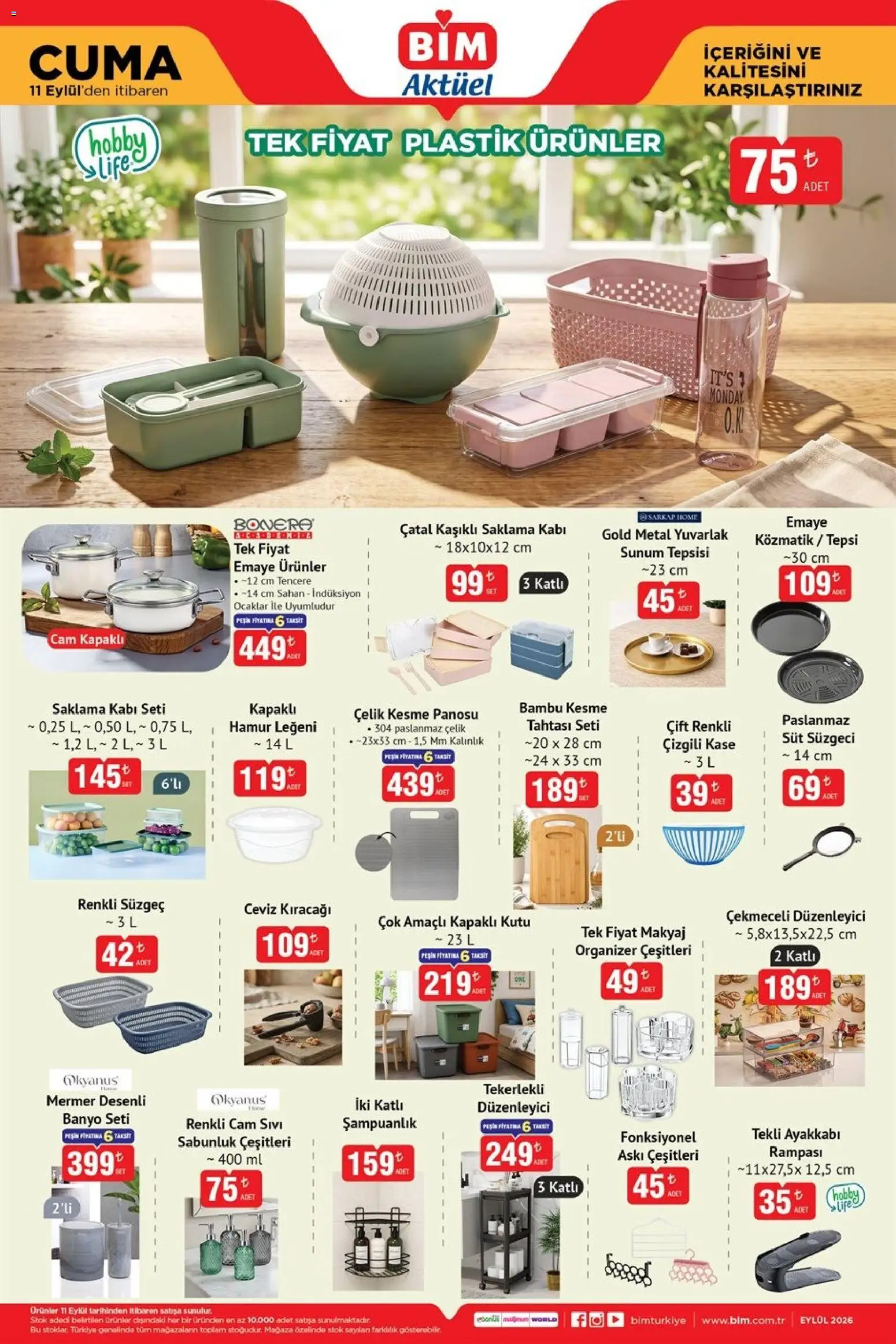 BİM BİM - Katalog Cuma 11.09.2026 - Broşürünün önizlemesi