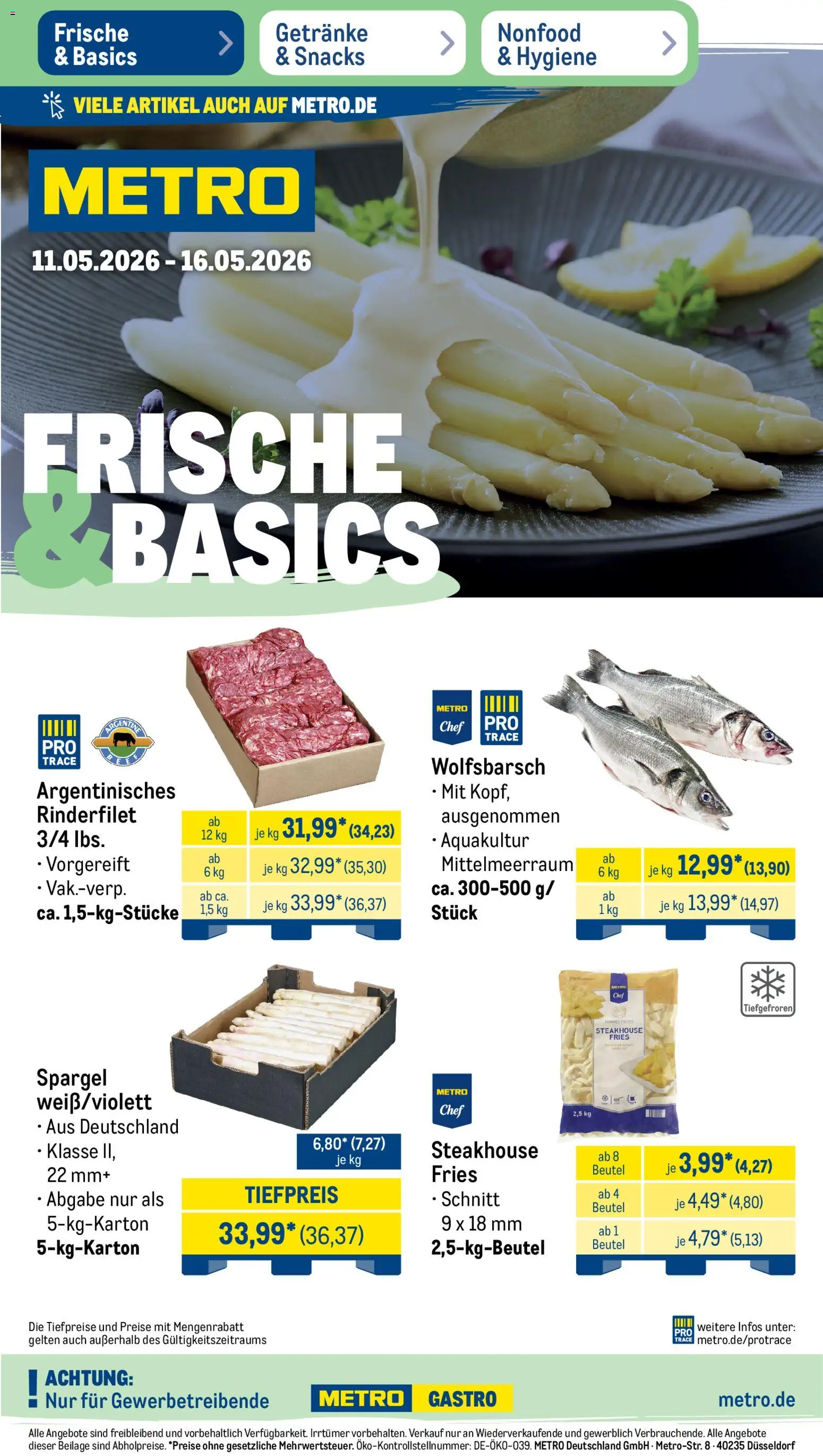 Vorschau von dem Prospekt des Geschäftes Metro, gültig ab dem 11.05.2026