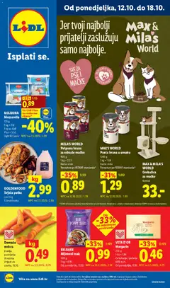 Pregled letka Lidl Katalog trgovine Lidl vrijedi od 12.10.2026