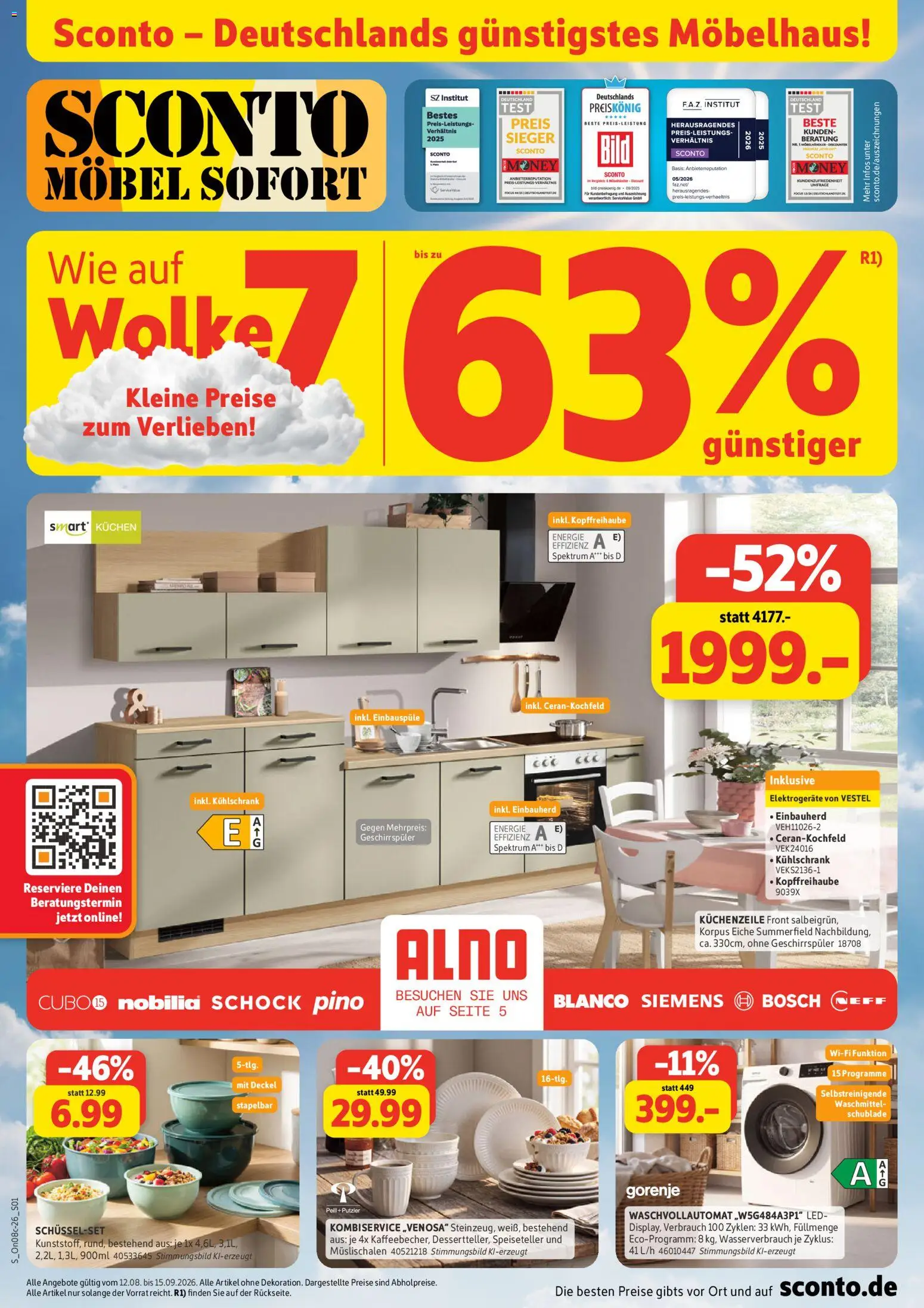 Vorschau von dem Prospekt des Geschäftes Sconto, gültig ab dem 12.08.2026