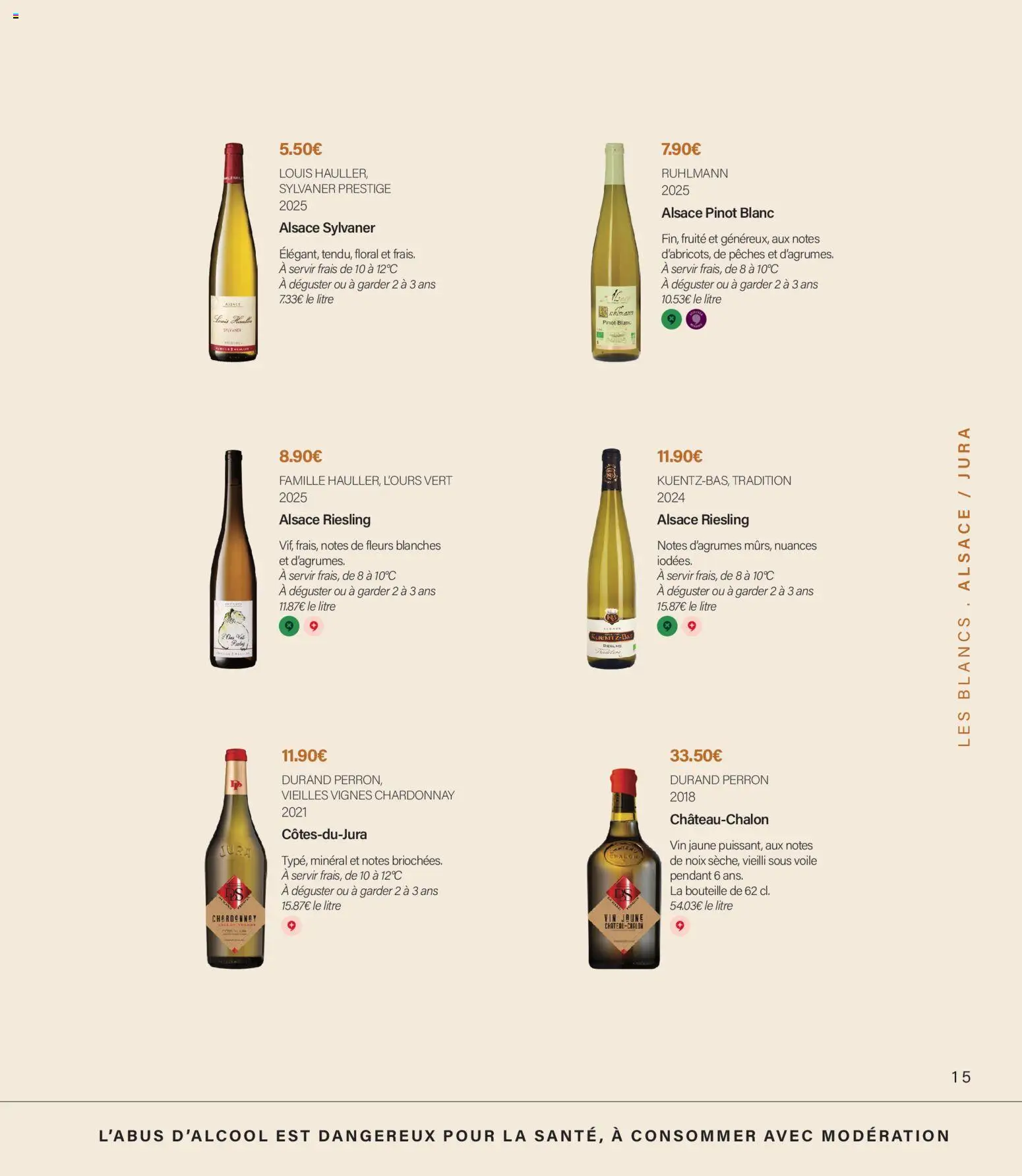 Prévisualisation de Monoprix - Guide foire aux vins du magasin Monoprix formulaire valide 11/09/2026 - Fleurs, Vin, Pêches, Noix, Bouteille, Vin jaune