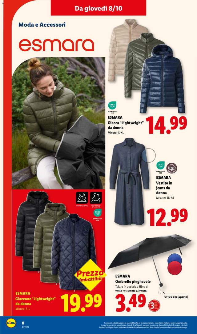 Nuovo volantino Lidl dal 08/10
