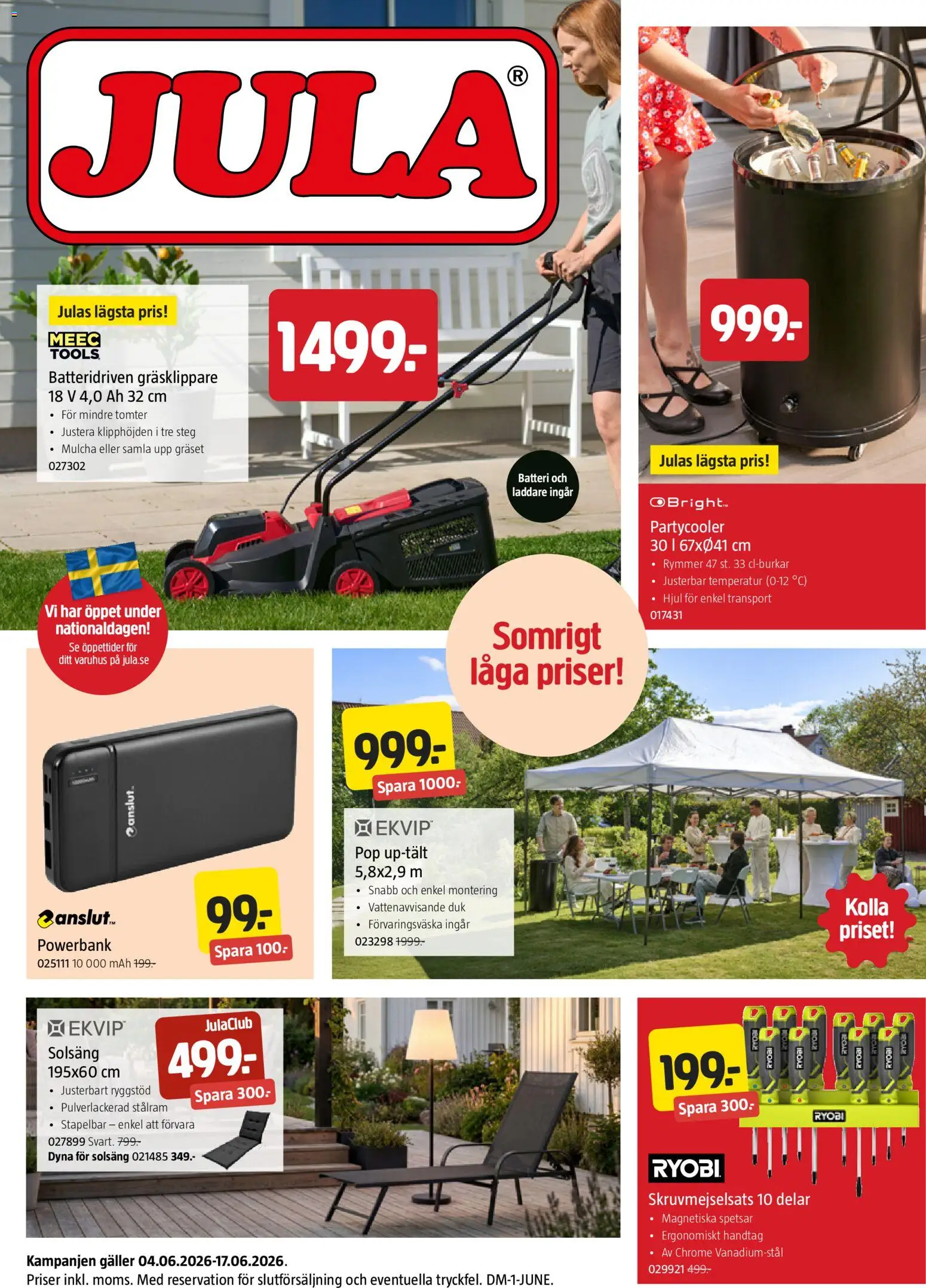 Förhandsgranska reklamblad Jula erbjudanden från butik Jula gäller från 04/06/2026