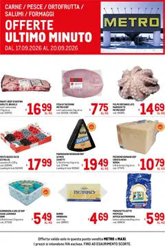 Anteprima dell'opuscolo Metro volantino Offerte freschissimi dal negozio Metro valido da 17/09/2026