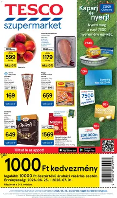Tesco - Tesco Szupermarket akciós újság megtekintése, amely érvényes 2026.06.25.-től