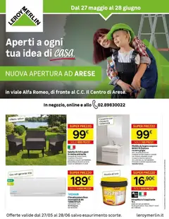 Anteprima dell'opuscolo Nuova apertura Leroy Merlin ad Arese! dal negozio Leroy Merlin valido da 27/05/2026