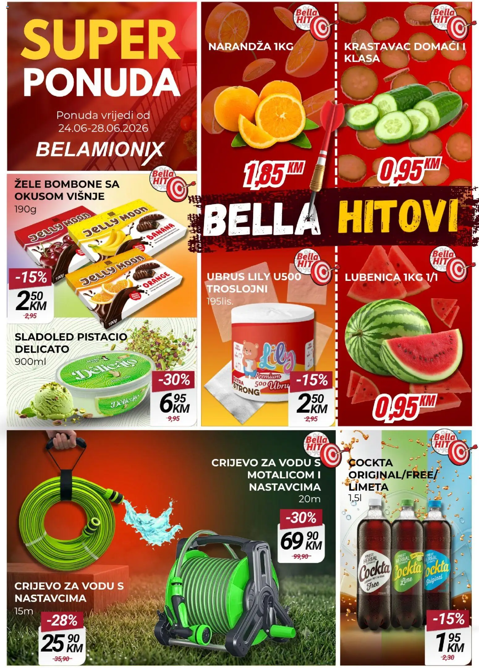 Pregled letka Belamionix super ponuda trgovine Belamionix vrijedi od 24.06.2026