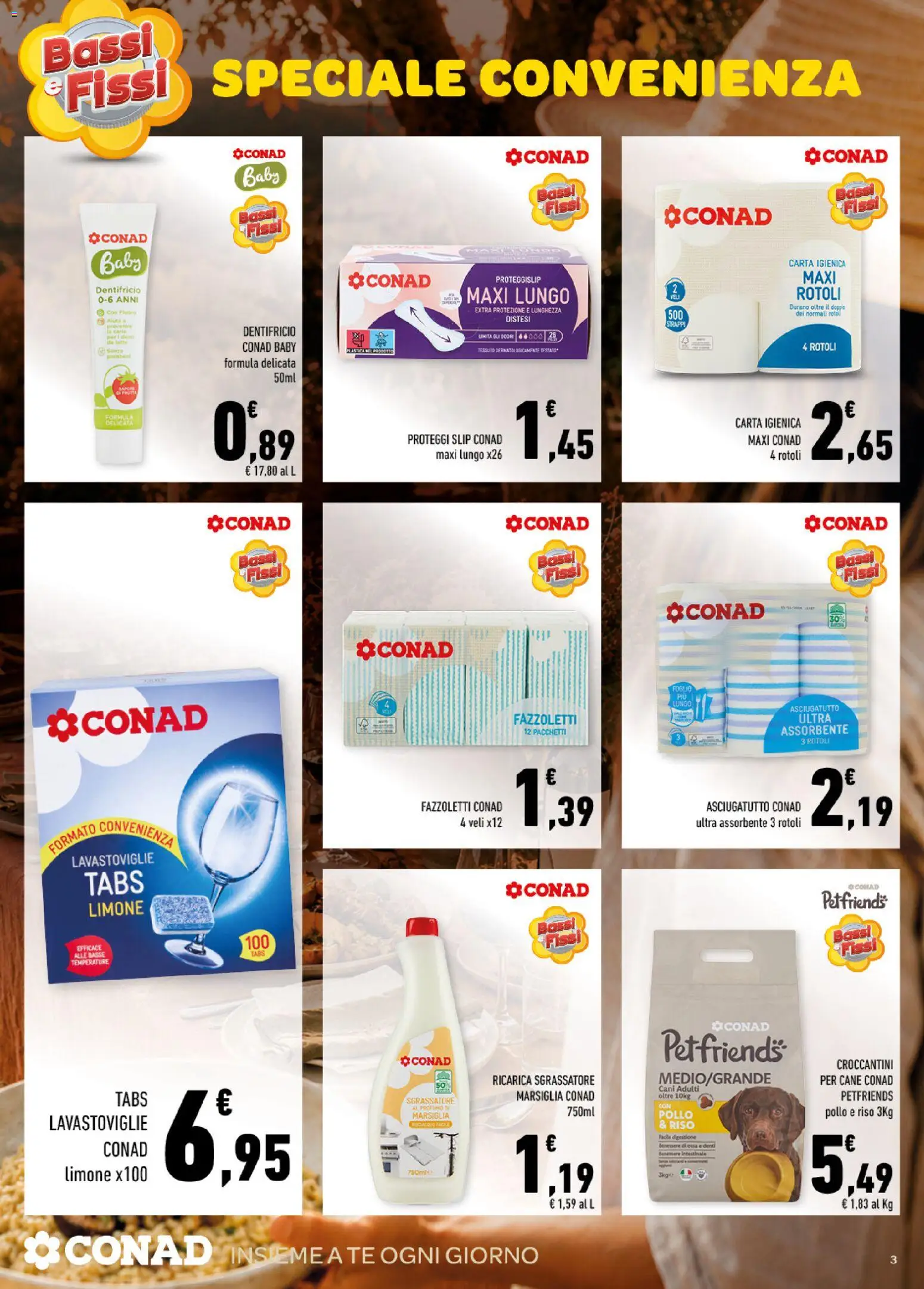 Anteprima dell'opuscolo Conad volantino Tutto il buono è di casa Sicilia dal negozio Conad valido da 28/10/2026 - Pollo, Limone, Lavastoviglie, Riso, Carta igienica, Dentifricio, Tè, Fazzoletti