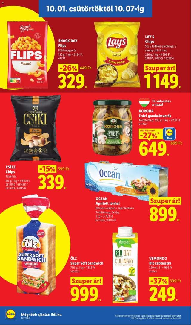 Új Lidl akciós újság 10.01.