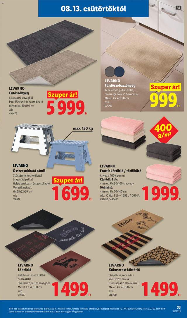 Új Lidl akciós újság 08.13.