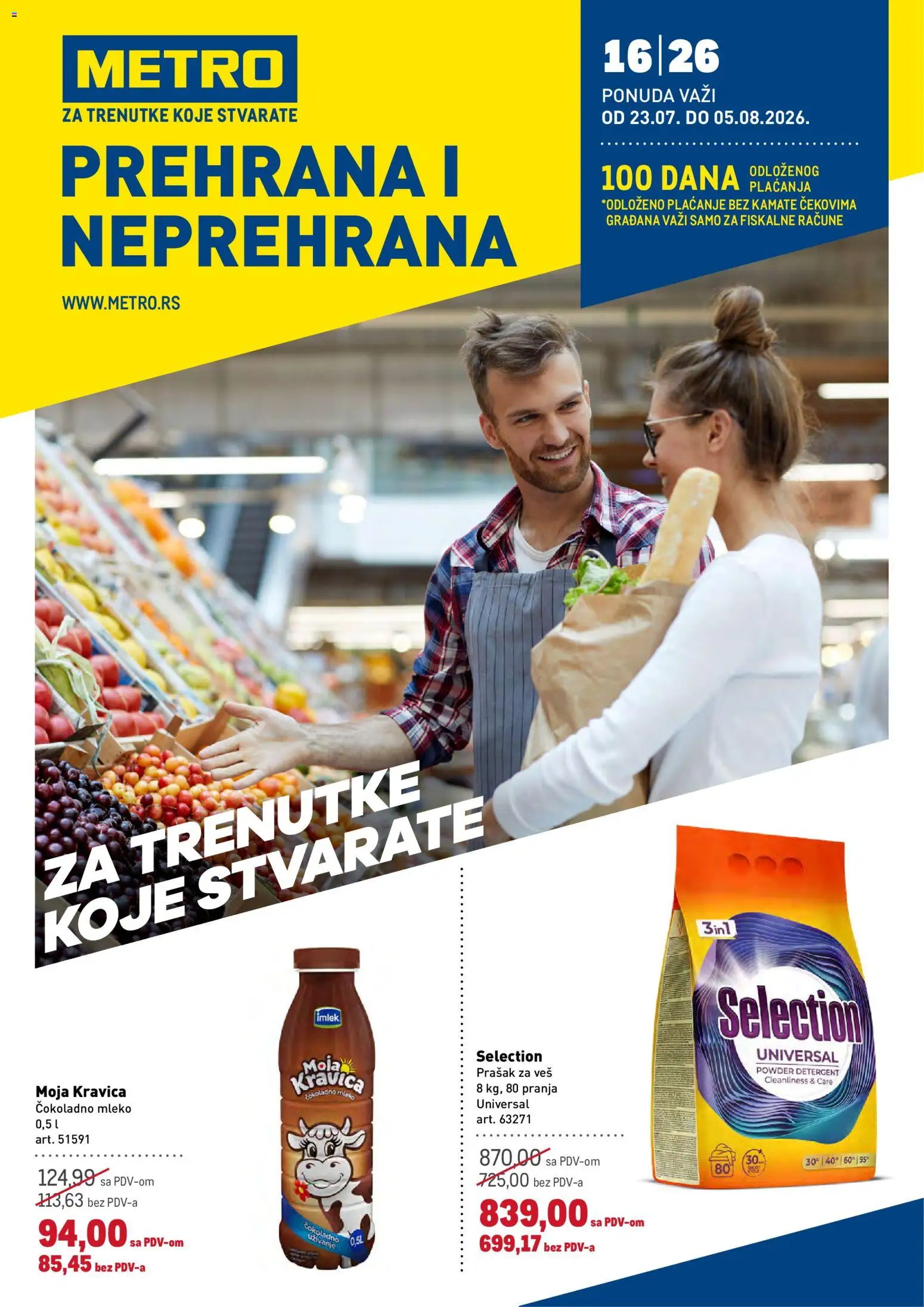 Pregled Metro kataloga - važi od 23.07.2026