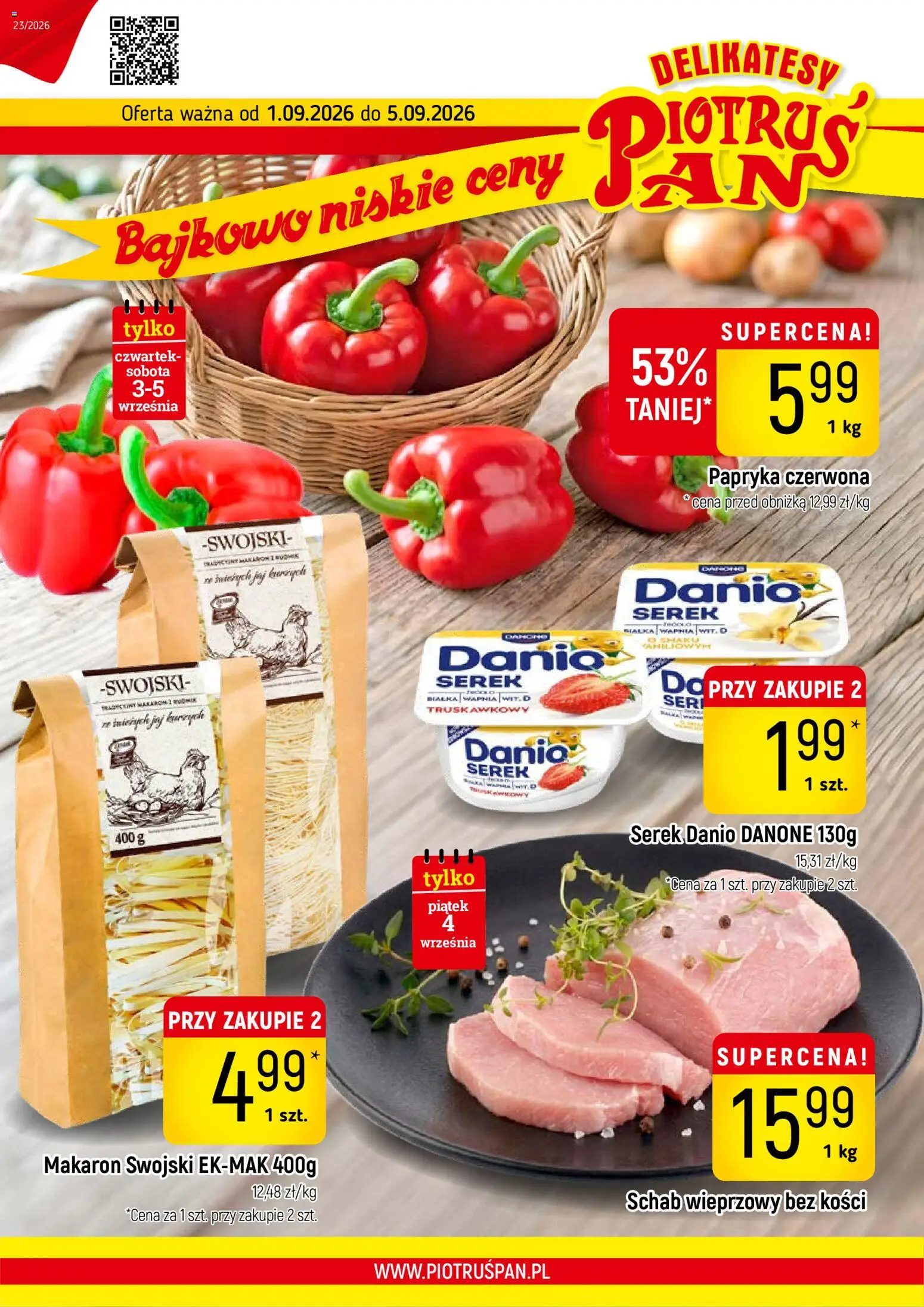 Pogląd gazetki "Piotruś Pan gazetka" ze sklepu Piotruś Pan ważnej od 01.09.2026