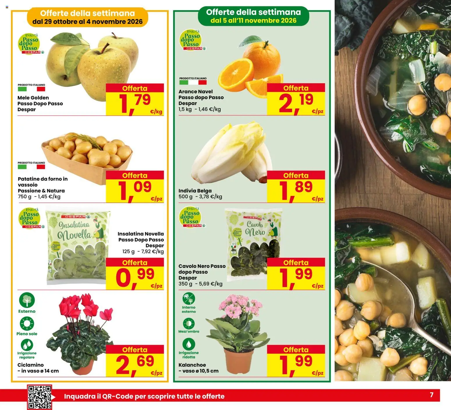 Anteprima dell'opuscolo Eurospar volantino Malcesine dal negozio Eurospar valido da 29/10/2026 - Forno, Cavolo, Patatine, Indivia, Mele, Arance, Vaso, Vassoio