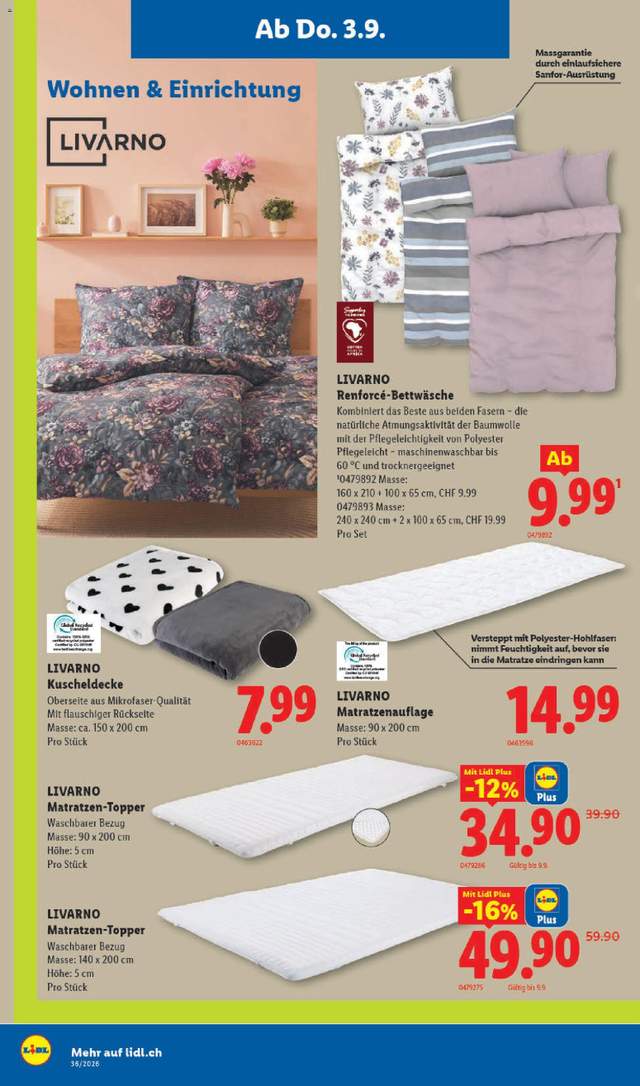 Neue Lidl Aktionen ab 03.09.