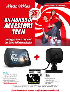 Anteprima dell'opuscolo Media World volantino Un Mondo Di Accessori Tech dal negozio Media World valido da 16/10/2026