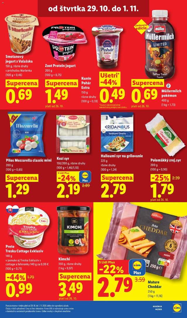 Nový Lidl leták od 26.10.
