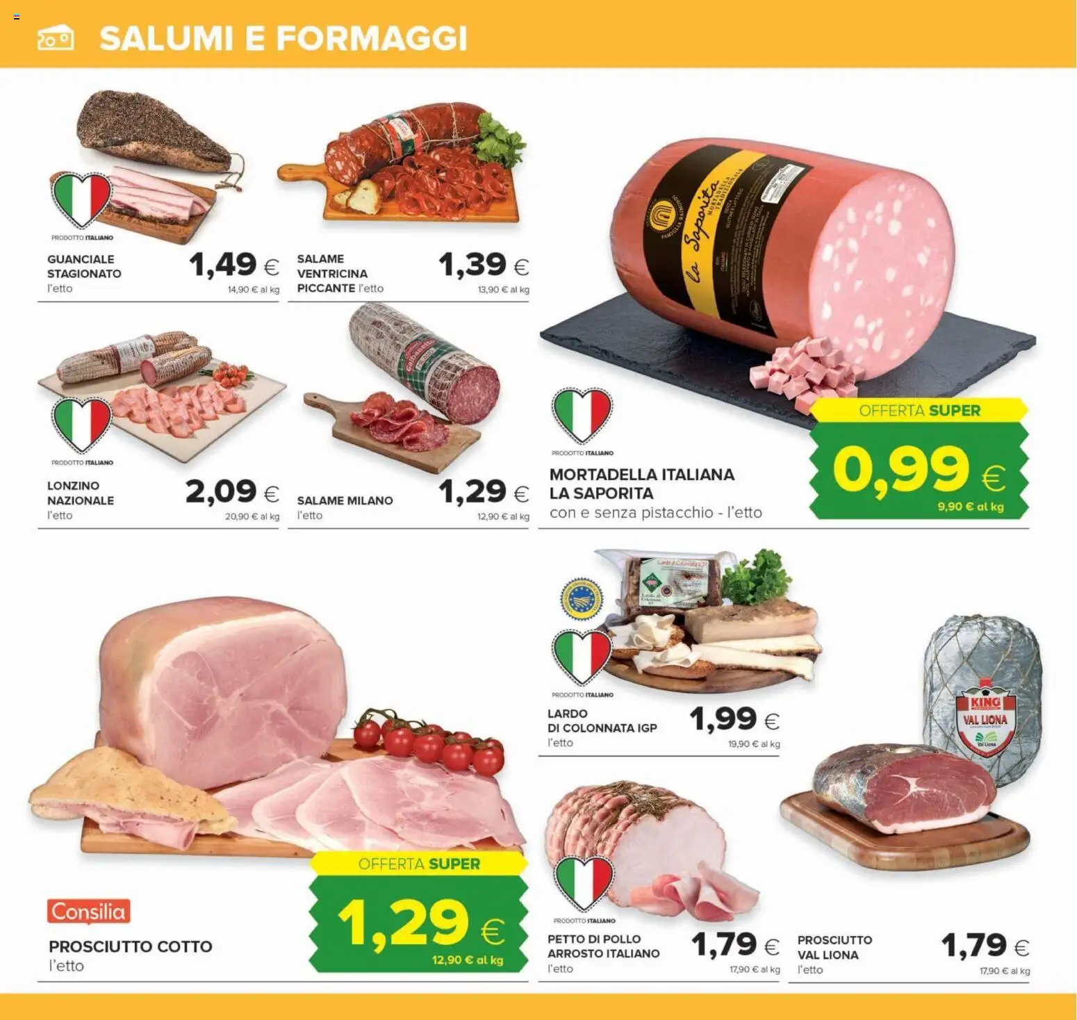 Anteprima dell'opuscolo Oasi volantino dal negozio Oasi valido da 22/10/2026 - Pollo, Guanciale, Prosciutto, Petto di Pollo, Prosciutto Cotto, Pistacchio, Salame, Suino